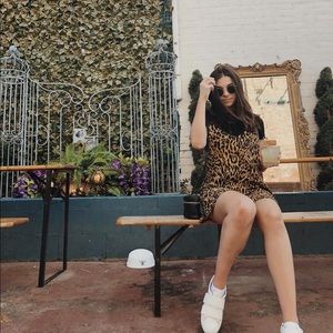 MOTEL cheetah print dress